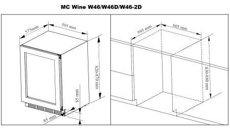 Винный шкаф MC Wine W46DB